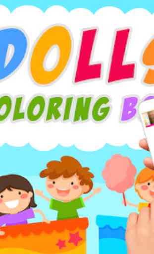 Dolls Coloring Book For kids 1