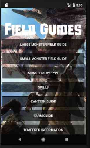 Field Guides for MHW 1