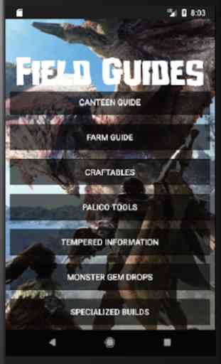 Field Guides for MHW 2
