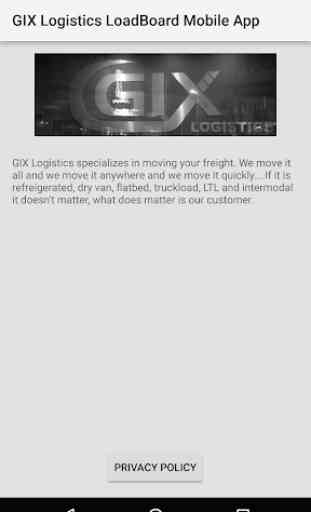 GIX Logistics LoadBoard Mobile App 3