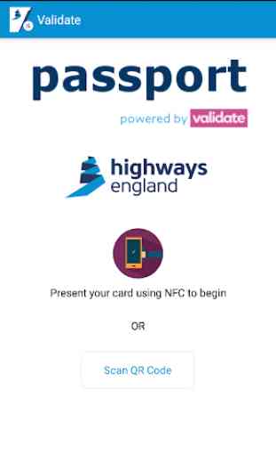 Highways England Passport NFC 1