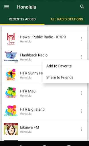 Honolulu Radio Stations - USA 1