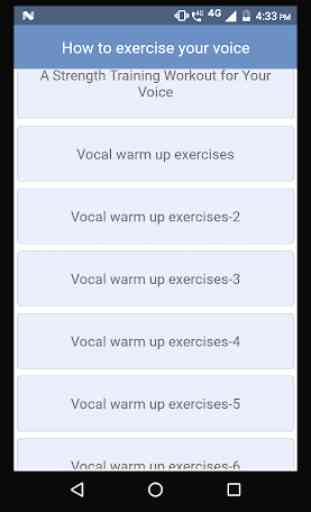 How to exercise your voice 2