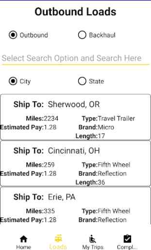 Indiana Transport Driver App 2