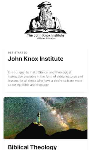 John Knox Video Lectures 1