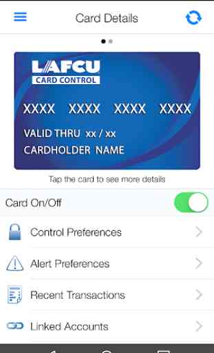 LAFCU Card Control 1