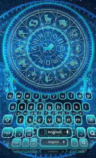 Leo Horoscope Keyboard Theme 4