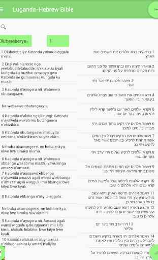 Luganda Bible Hebrew Bible Parallel 1