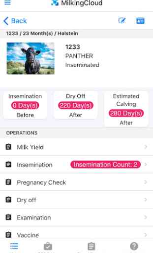 MilkingCloud Herd Management Software 1