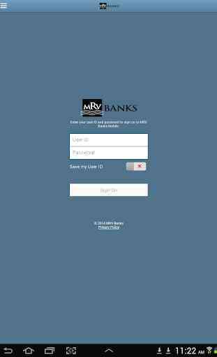 MRV Banks Mobile for Tablet 1