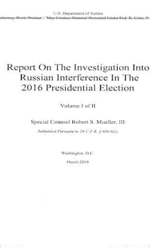 Mueller Report Free 1