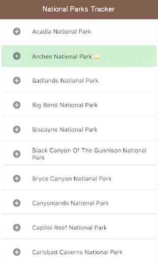 National Parks Tracker 3