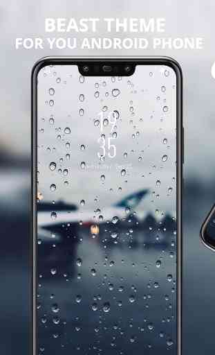 Nature Glass blur water theme for Galaxy J3 1