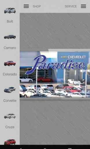 Paradise Chevrolet Dealer App 1