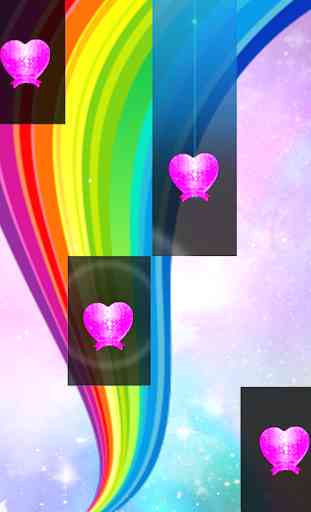 Piano Rainbow Tiles : Colorful  Song Game 1