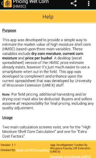 Pricing Wet Corn (HMSC) 4