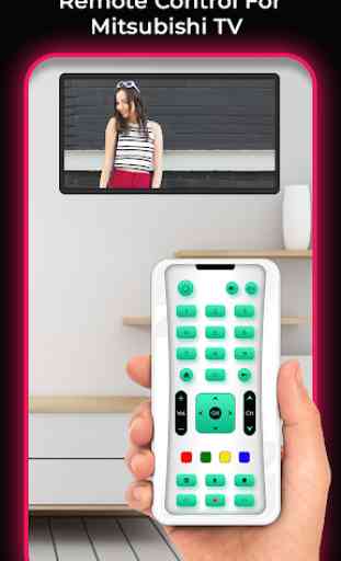 Remote Control For Mitsubishi TV 1