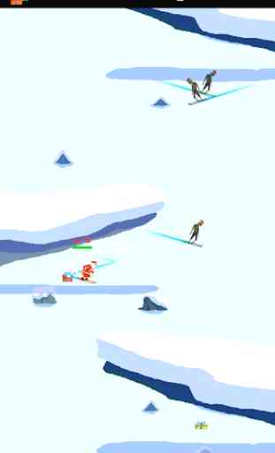 Santa Ski vs Zombies Ski 3
