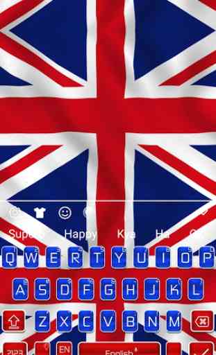 Simple British Flag Keyboard Theme ⛳ 1