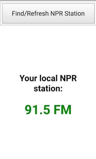 Station Finder for NPR 1
