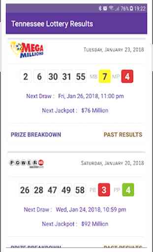 Tennessee Lottery Results 1