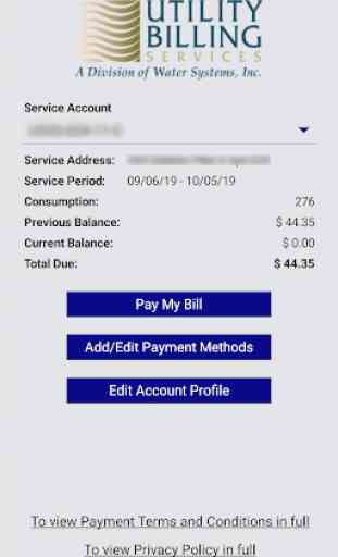 Utility Billing Services Payment App 2