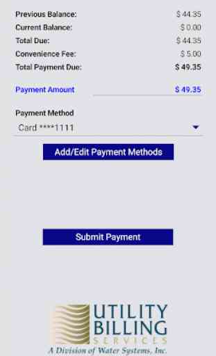 Utility Billing Services Payment App 3
