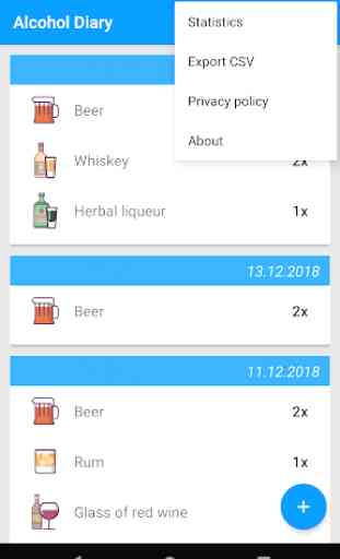 Alcohol Diary: Alcohol consumption manager 3