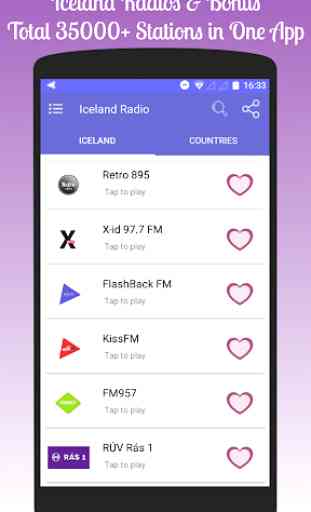 All Iceland Radios in One App 1