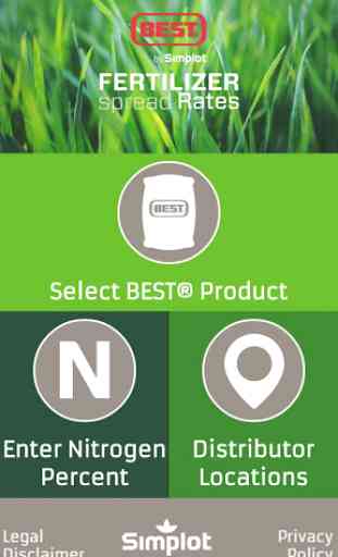 BEST® Fertilizer Spread Rates 1