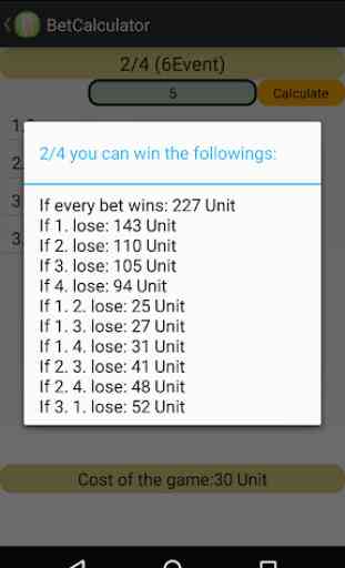 Bet Outline Calculator 4