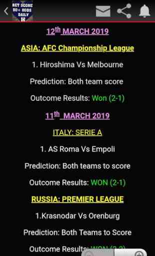 BET SCORE 50+ ODDS DAILY 1