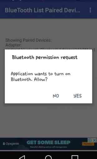 BLUETOOTH LIST PAIRED DEVICES 1