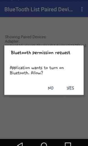BLUETOOTH LIST PAIRED DEVICES 2