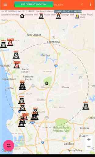 California Oil & Gas Well Location App 4