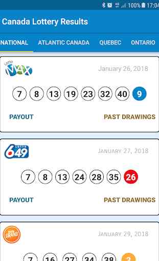 Canada Lottery Results 1
