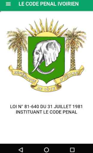 Code Pénal Ivoirien 1
