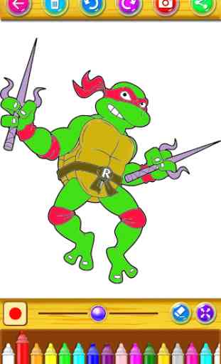 coloring ninja turtle and leggo toys 4
