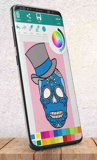 Coloring - Skull Coloring Pages 3