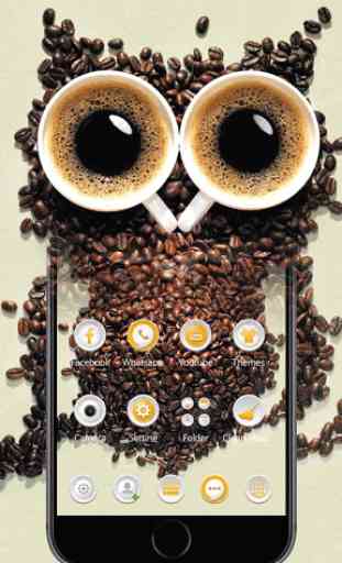 Cute Coffee Owl Theme 1