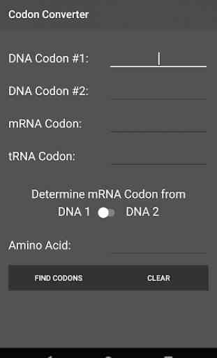 DNA and RNA Codon Converter 1