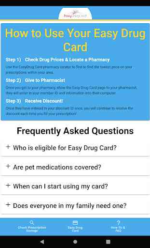 Easy Drug Card 1