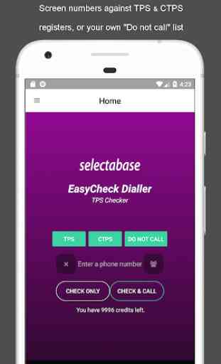 EasyCheck Dialler – TPS Checker 2