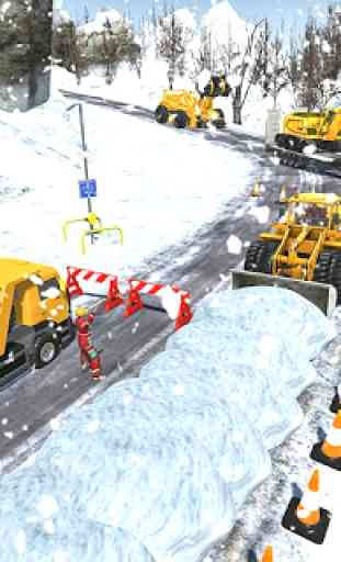 Excavator Snow Blower Rescue: Snow Plow Truck 1