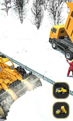 Excavator Snow Blower Rescue: Snow Plow Truck 3