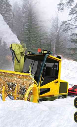 Excavator Snow Blower Rescue: Snow Plow Truck 4