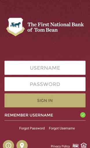 First Natl. Bank – Tom Bean 1