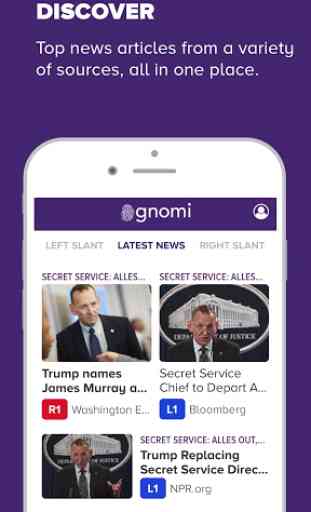 gnomi: View Both Sides of Top News Headlines 1