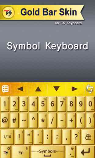 Gold Bar Skin for TS Keyboard 3