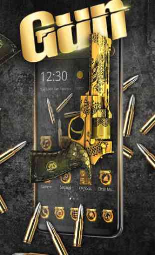 Gold Gun SMG Launcher 4